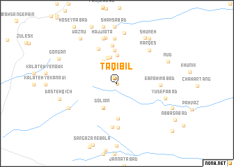 map of Taqī Bīl