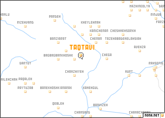 map of Ţāqţāvī