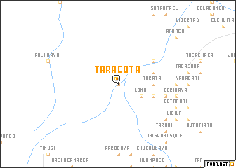 map of Taracota