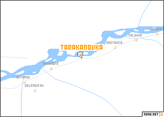 map of Tarakanovka