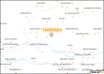 map of Tarakmeh