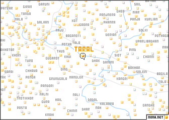 map of Tarāl