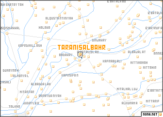 map of Ţarānīs al Baḩr