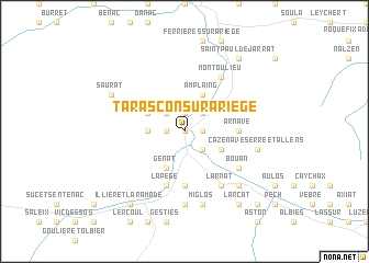 map of Tarascon-sur-Ariège