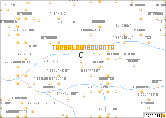 map of Tarbalou nʼBouanta