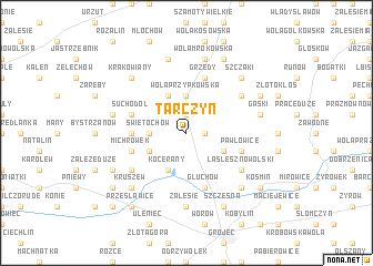 map of Tarczyn