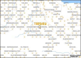 map of Tardieu