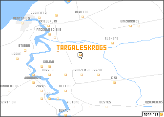 map of Tārgaleskrogs