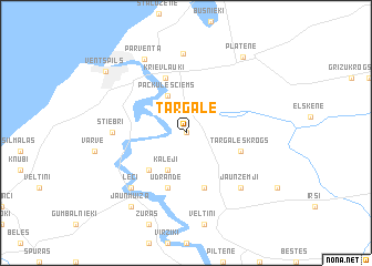 map of Tārgale