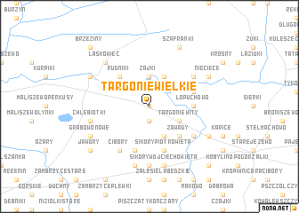 map of Targonie Wielkie