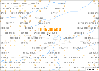 map of Targowisko