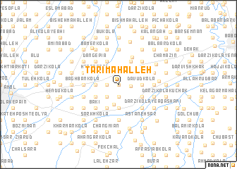 map of Tārī Maḩalleh