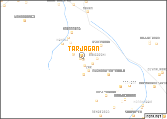 map of Tarjagān