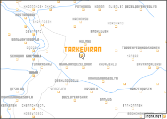 map of Tark-e Vīrān