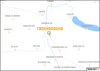 map of Tarkhanovka