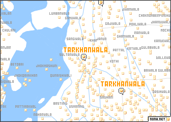 map of Tarkhānwāla