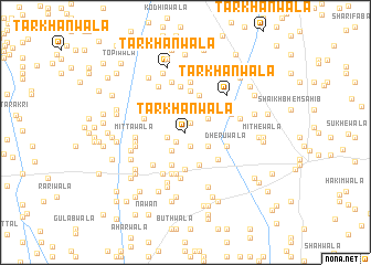 map of Tarkhānwāla