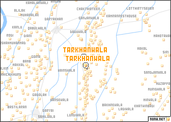 map of Tarkhānwāla