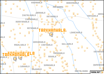 map of Tarkhānwāla