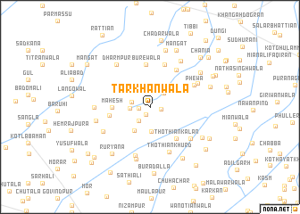 map of Tarkhānwāla