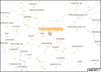 map of Tarkhīnābād