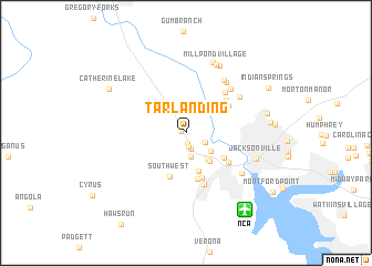 map of Tar Landing