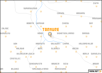 map of Ţărmure