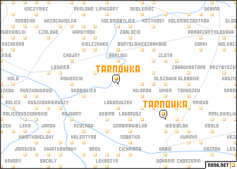 map of Tarnówka