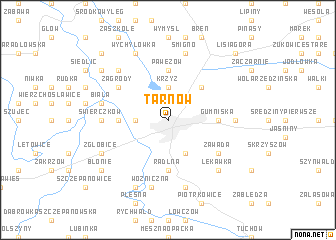 map of Tarnów