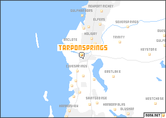 map of Tarpon Springs