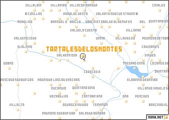 map of Tartalés de los Montes
