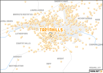 map of Taryn Hills