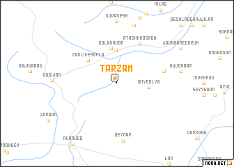 map of Ţarzam