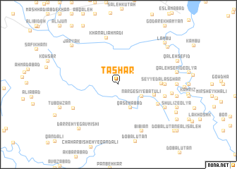 map of Tāshār