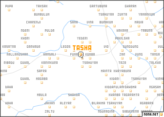 map of Tasha