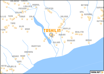 map of Tashilin