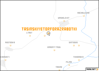 map of Tasinskiye Torforazrabotki