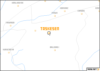 map of Taşkesen
