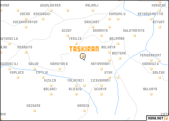map of Taşkıran