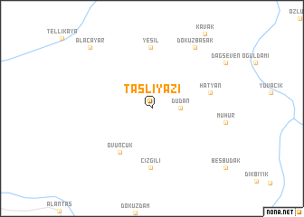 map of Taşlıyazı