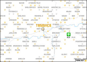 map of Tašovice