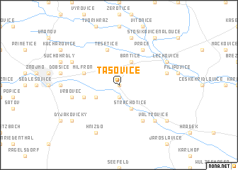 map of Tasovice