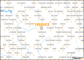 map of Tasovice