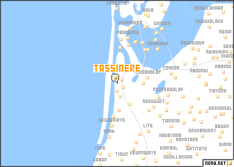 map of Tassinère