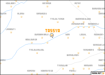 map of Tassya