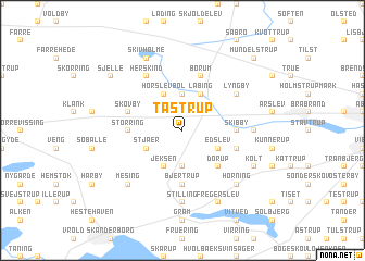 map of Tåstrup