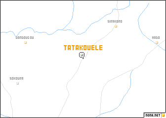 map of Tatakouélé