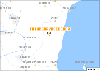 map of Tatarskaya Beden\