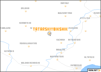 map of Tatarskiy Bikshik