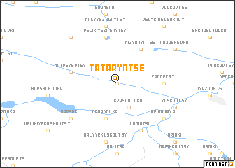 map of Tatarynʼtse